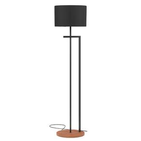 Abajur de chão para sala star com base em ferro preto cupula Preto