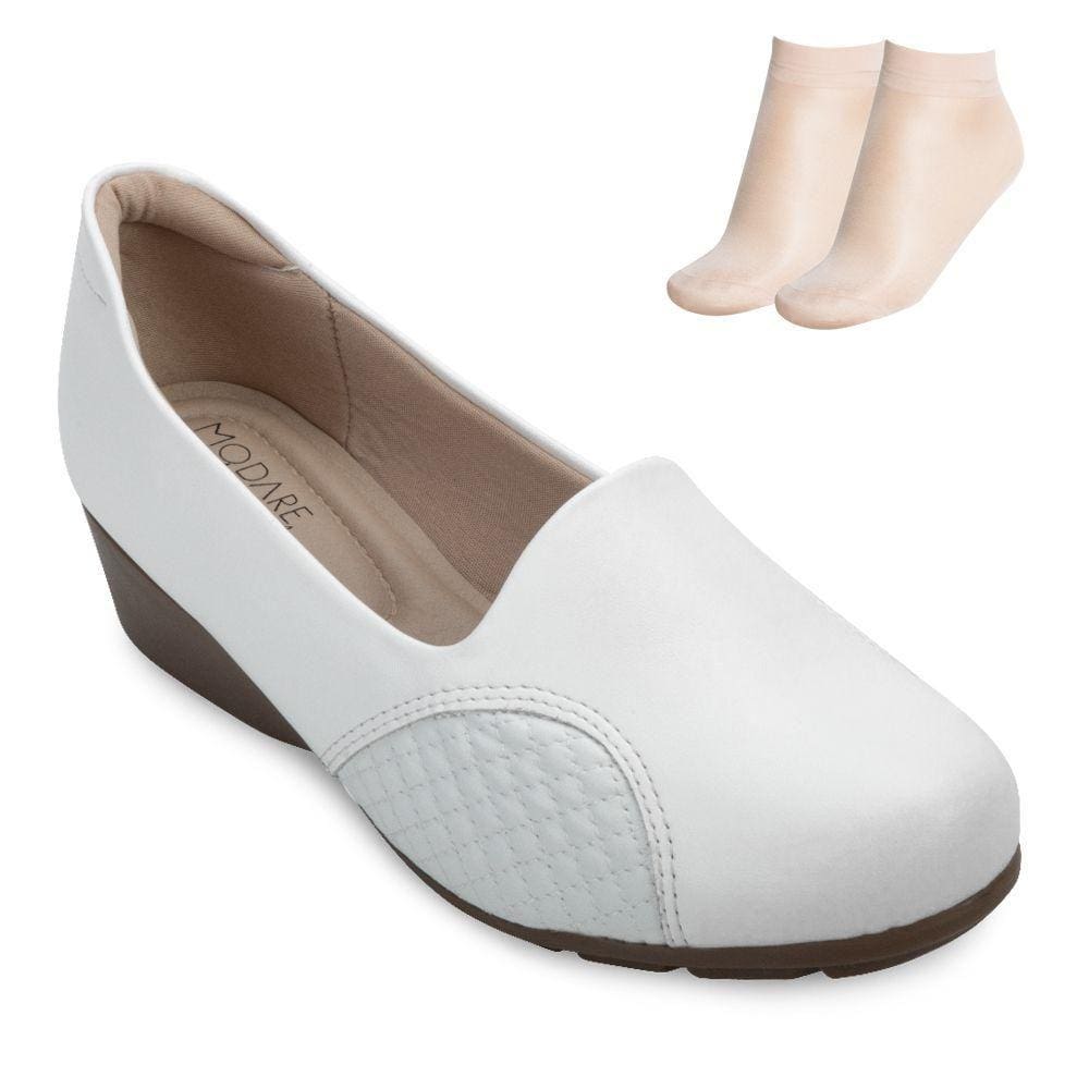 Sapato Modare Anabela e Meia MD24-70142