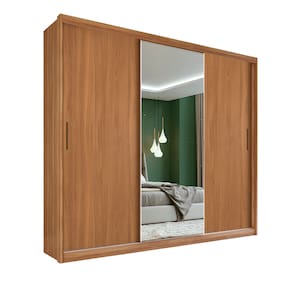 Guarda Roupa Casal 3 Portas Verona Flex Amêndola Off White