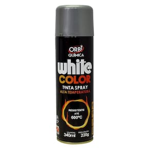 Orbi Spray Tinta Alta Temperat Aluminio 340ml 220g