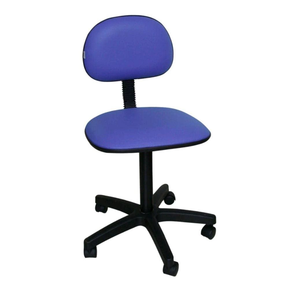 Cadeira secretaria giratoria tropical não tem regulagem de altura pstão é fixo corano azul