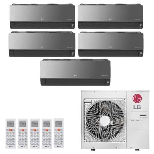 Ar-Condicionado Multi Split Inverter LG 36.000 (1x Evap HW Artcool 7.000 + 2x Evap HW Artcool 9.000 + 2x Evap HW Artcool 12.000) Quente/Frio 220V