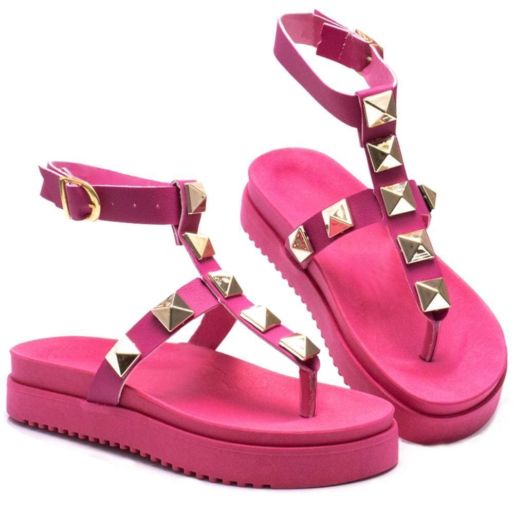 Sandália Fashion Feminina com Fivela Ajustável Ecológico Desfile com Estilo