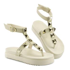 Sandália Fashion Feminina com Fivela Ajustável Ecológico Desfile com Estilo
