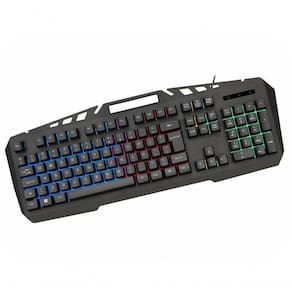 Teclado Gamer Kb-a328 Spartacus Metal Semi-mecanico Led