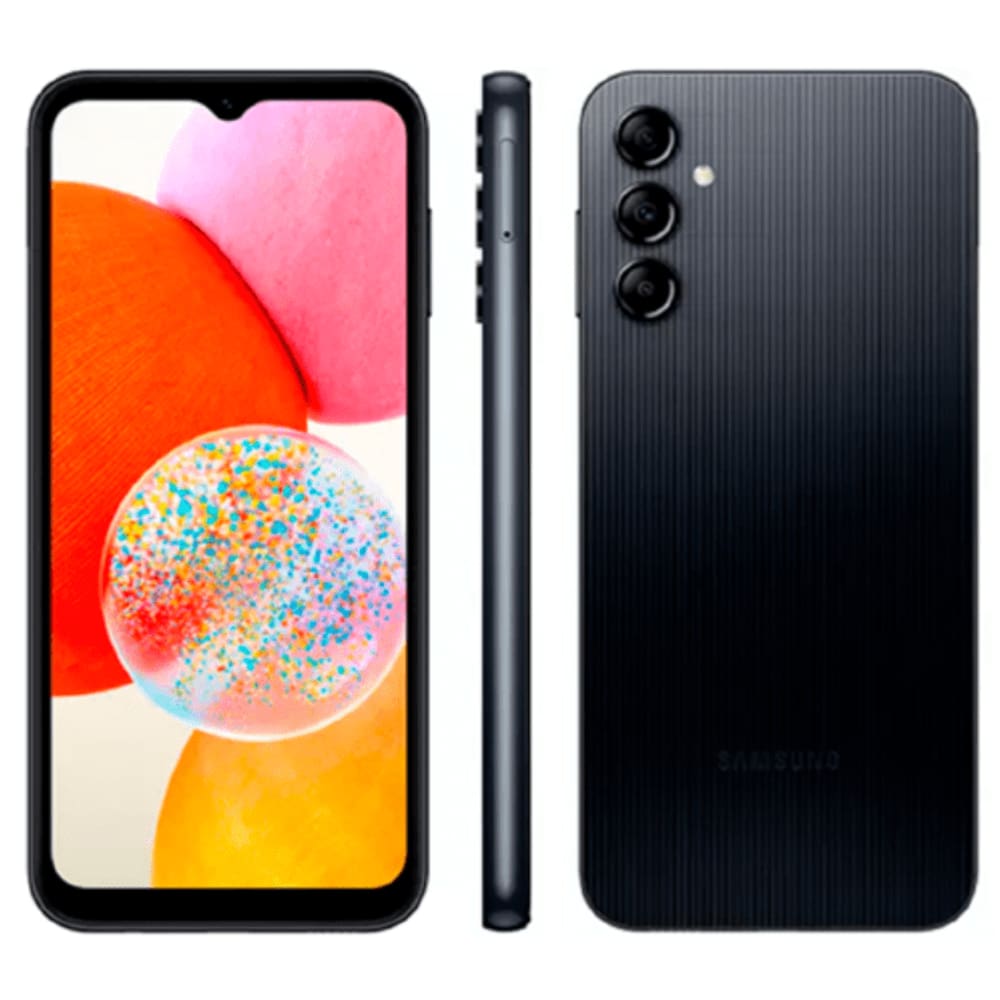 Celular Samsung Galaxy A14 LTE 4G 64GB Dual - SM-A145MZKNZTO Preto Quadriband