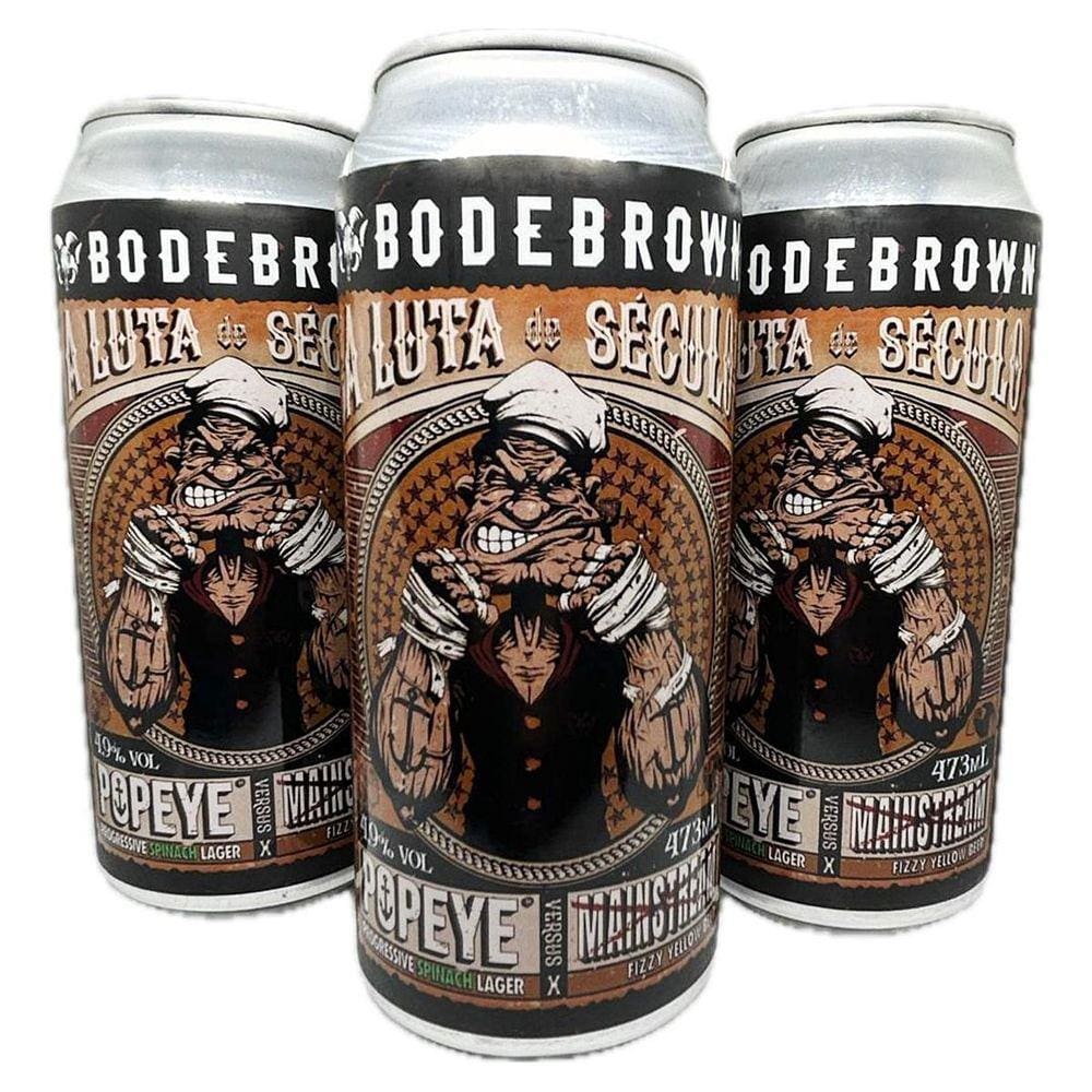 Kit 3 Cervejas Popeye Artesanal Larger 473Ml Puro Malte