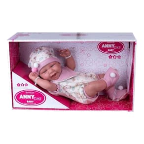 Boneca Anny Doll Baby Menina Reborn Macacão - Cotiplás