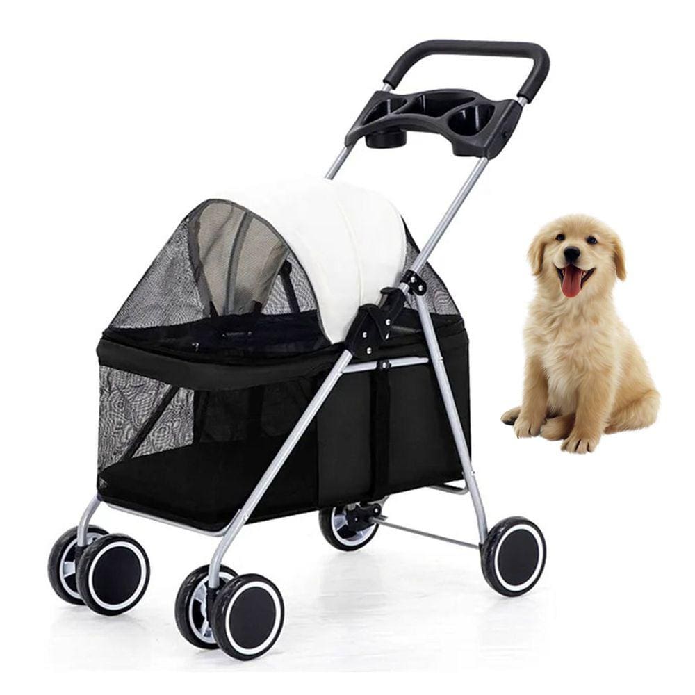 Carrinho Gato Cachorro Cao Pet Passeio Ar Livre Animal de Estimaçao Lazer Seguro Dobravel Caminhada