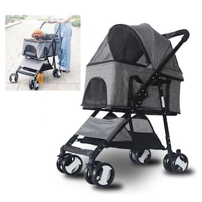 Carrinho Cachorro Cao Gato Pet Passeio Moises Berço Removivel Seguro Confortavel Animal de Estimaçao Shopping Lazer Ar Livre