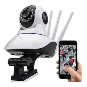 Câmera Segurança 3 Antenas Ip Wifi Visão Noturna