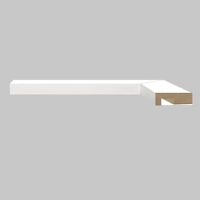 Arremate para Painel Ripado 240cm x 5cm x 15mm Moldufama Branco