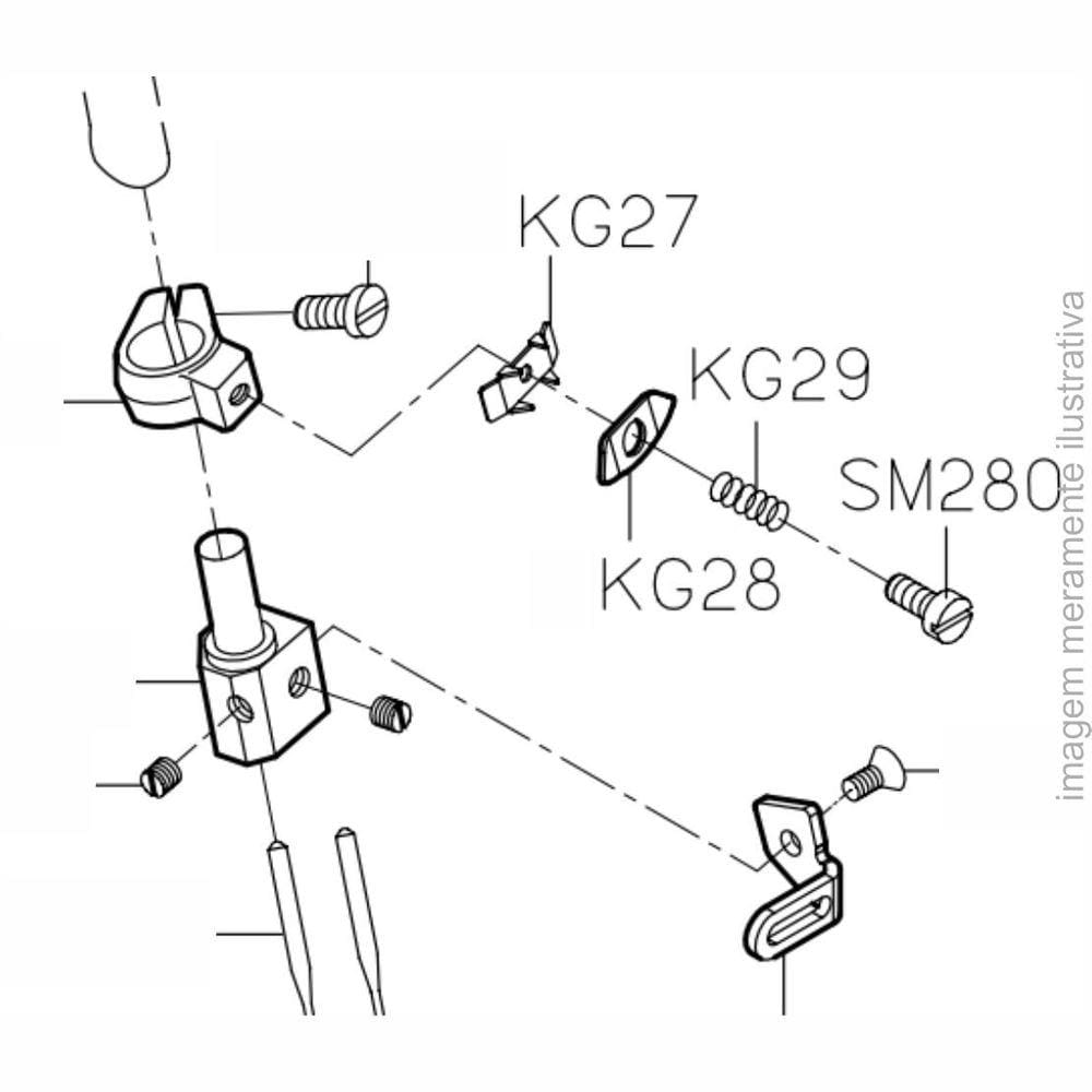Conjunto Pré-Tensor Para Overlock Série K - Kg27e