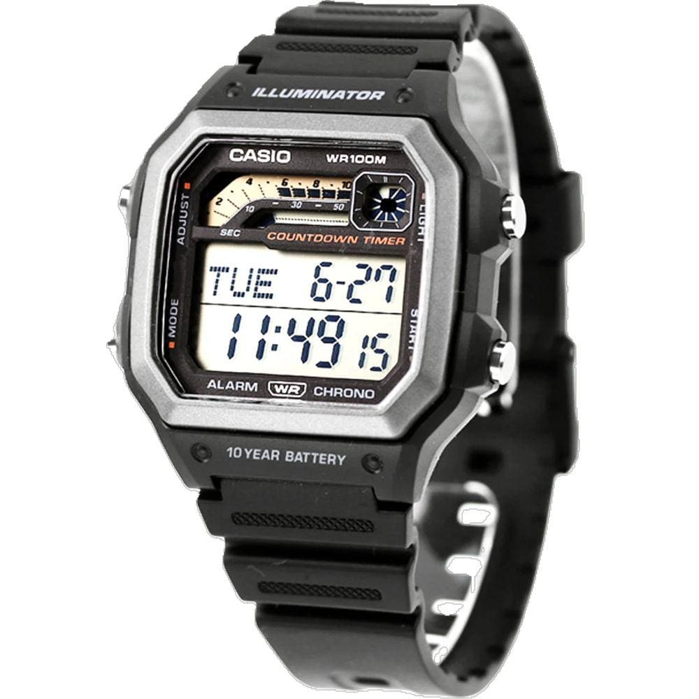 Relógio Casio Masculino Quadrado Digital Ws-1600H-1Avdf