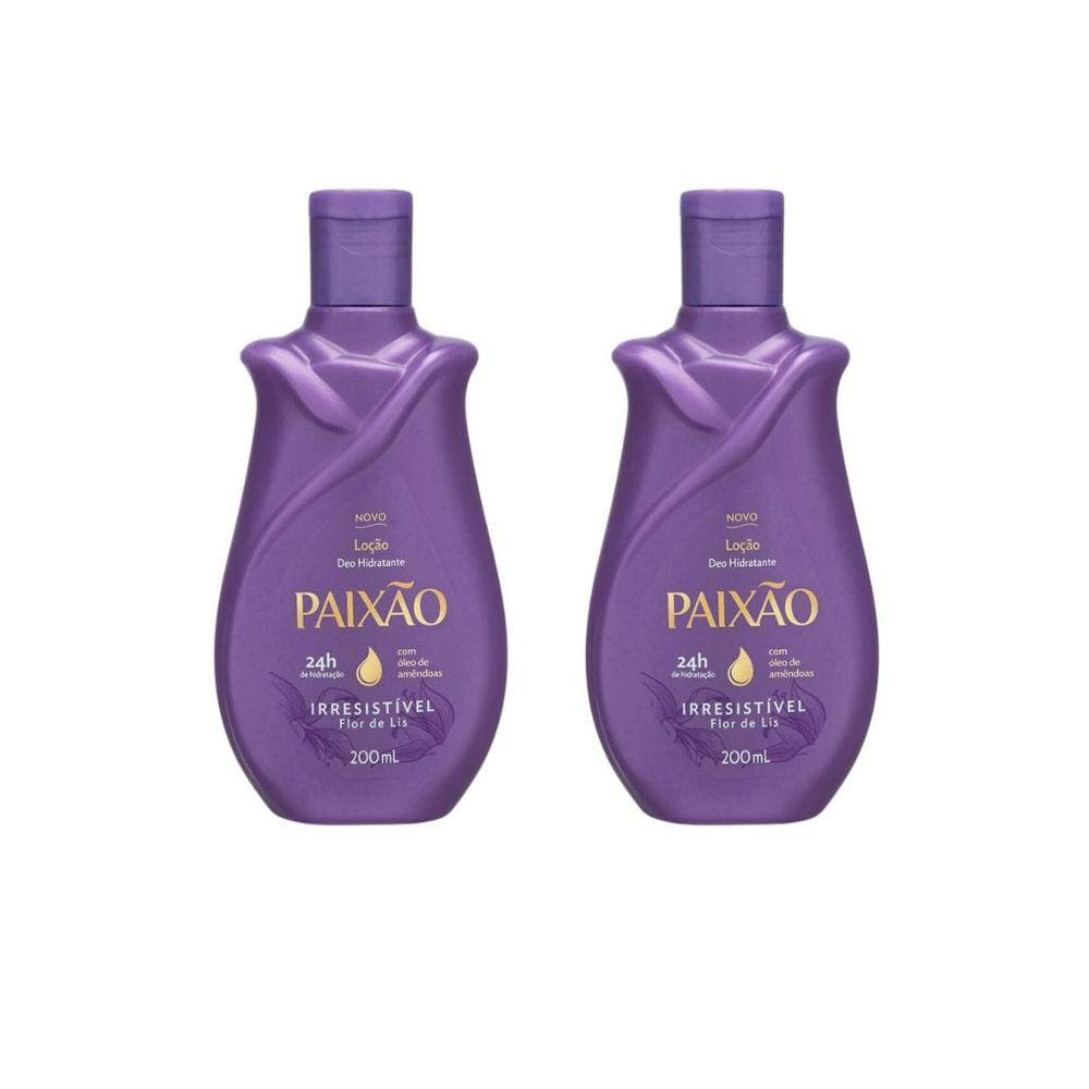 Hidratante Corporal Paixao 200ml Irresistivel Flor Lis - 2un