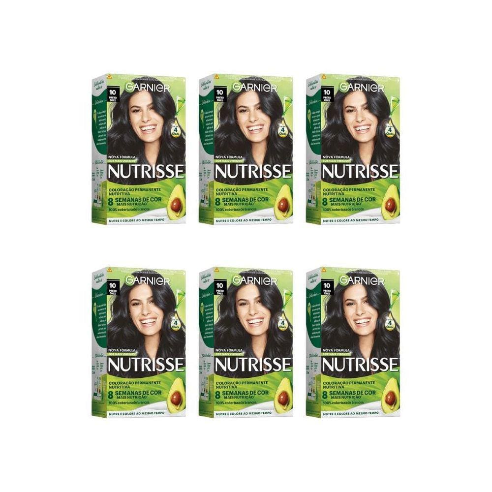 Coloraçao Nutrisse 10 Preto-Kit C/6Un