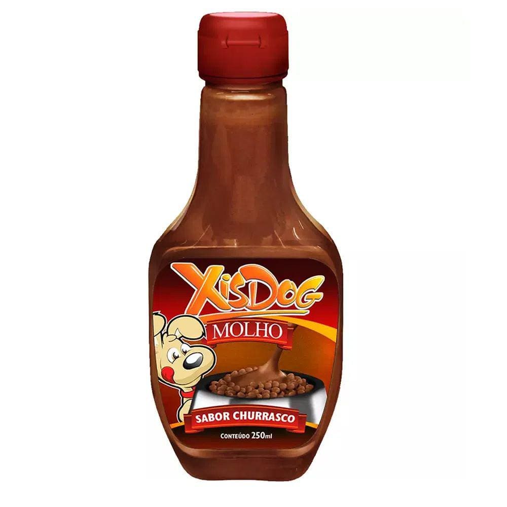 Molho XisDog Churrasco para Cães 250mL - Molho Atrativo para Ração de Cachorro