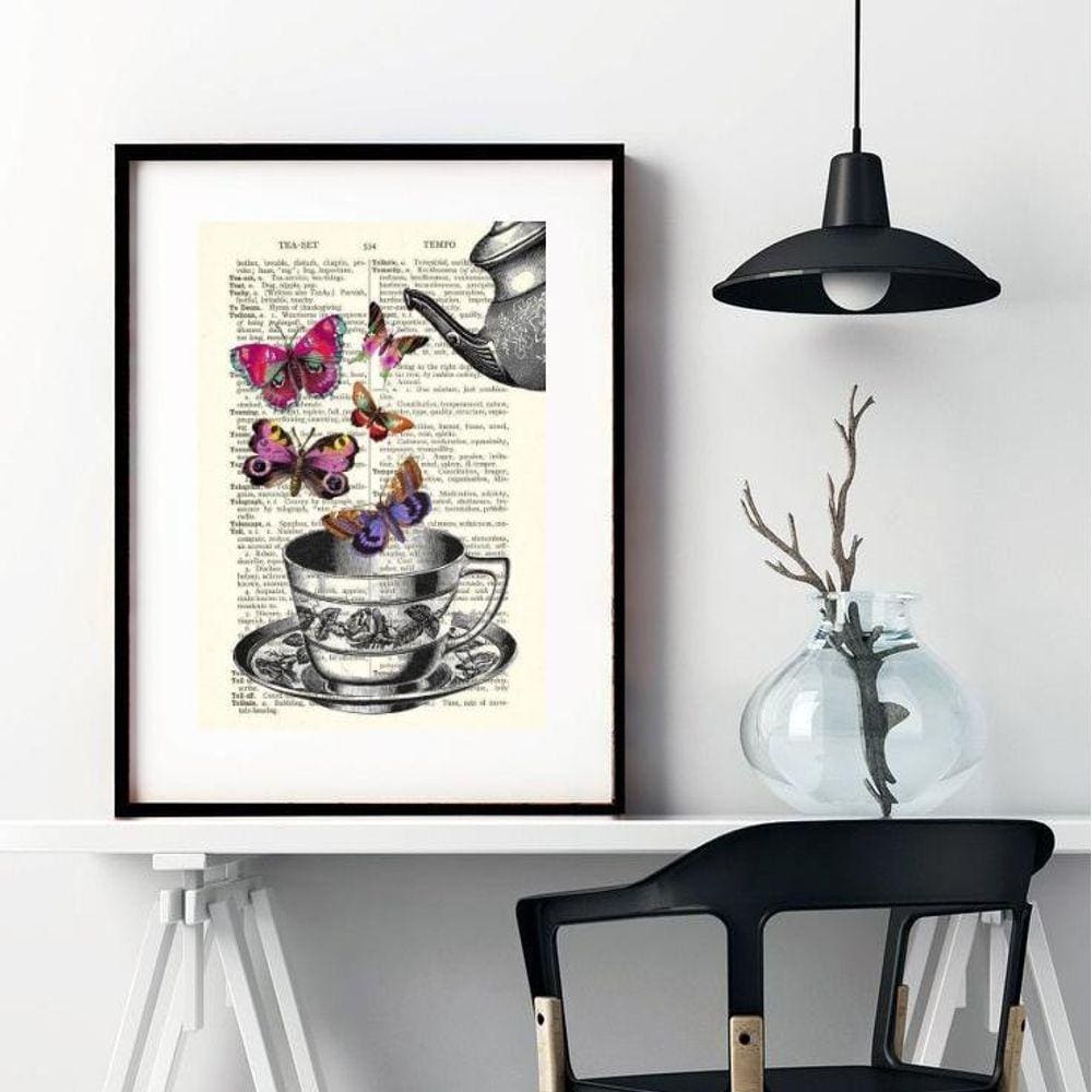 Quadro Chá De Borboletas - 60X48Cm