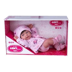 Boneca Anny Doll Baby Menina Reborn Shorts E Blusa Cotiplás