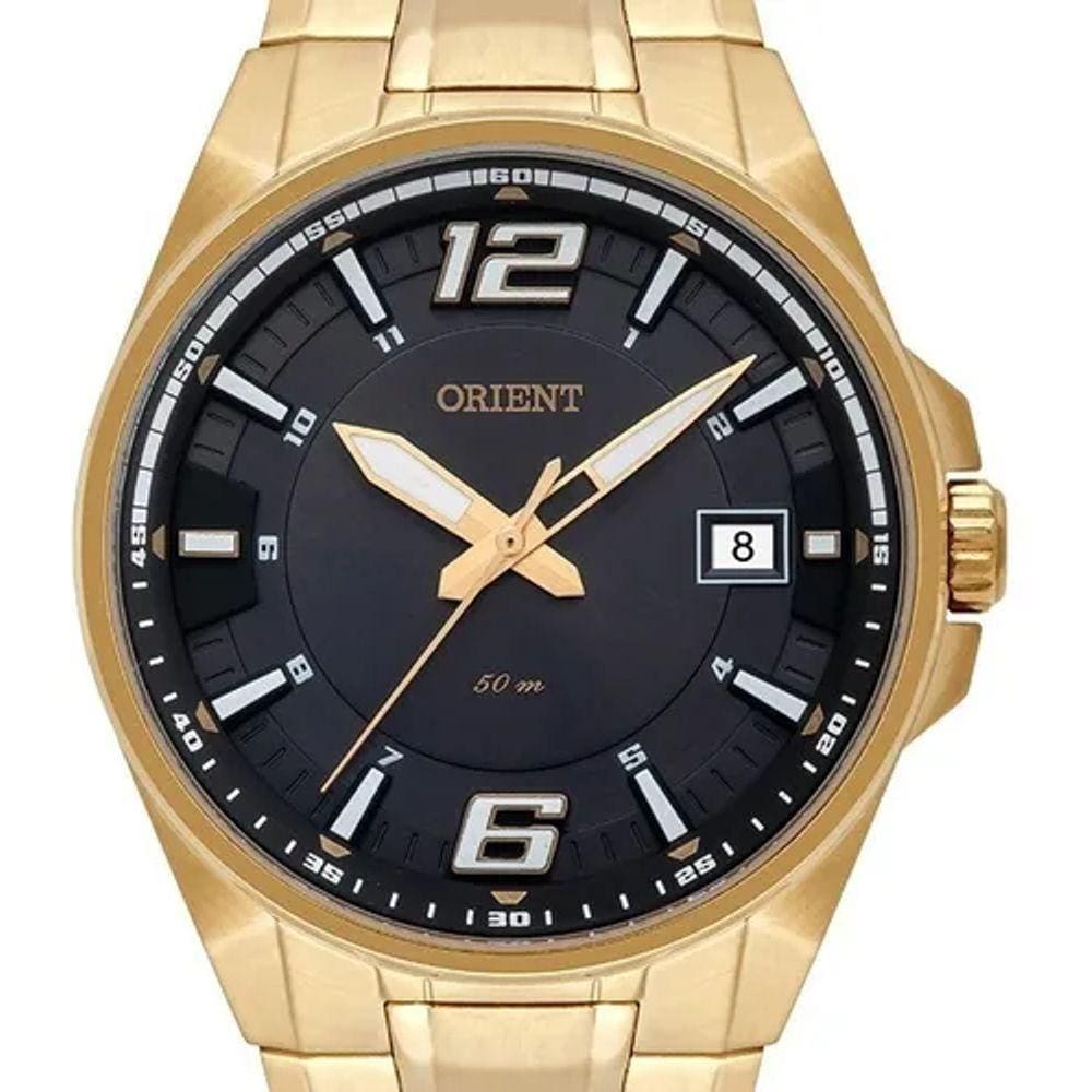 Relógio Orient Masculino Dourado Mgss1168 G2kx