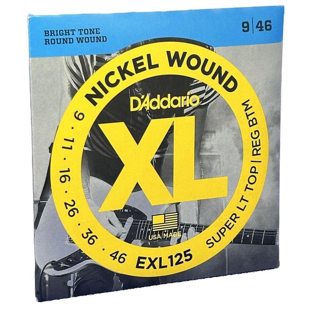 Encordoamento Guitarra Tensão 09 D`Addario Xl Nickel Wound
