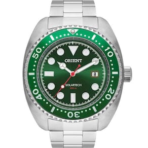 Relógio Orient Masculino Solar Prateado Mbss1445 E1sx