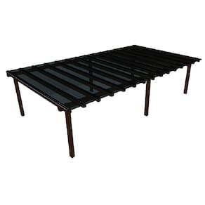 Kit Policarbonato Fume 4mm 7,00m x 4,00m - Perfis Naturais