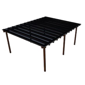 Kit Policarbonato Fume 4mm 6,00m x 4,00m - Perfis Naturais