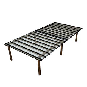 Kit Policarbonato Cristal 4mm 12,00m x 4,00m - Perfis Naturais