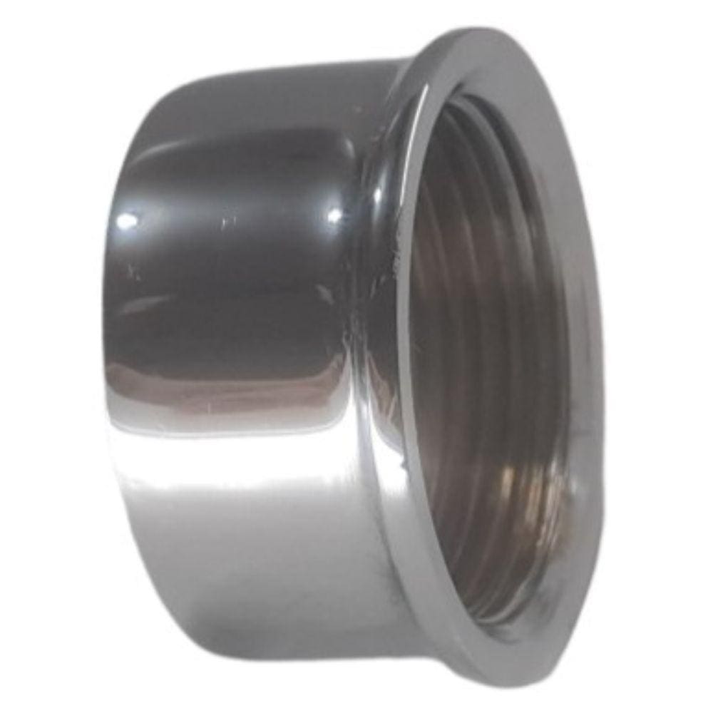 Tampão Caps 3/4 Polegada em Latão Cromado