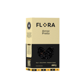 Arroz Preto Integral Flora 500g