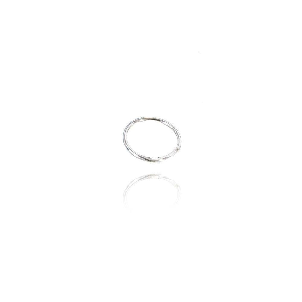 Piercing Círculo Liso Em Prata 925 [f027]