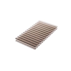 Chapa de Policarbonato Alveolar Bronze 10mm - 2,10m x 3,00m - Importado