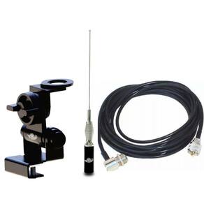 Antena Movel Ars Vhf 5Db 5/8Onda Cabo Suporte P Mala Mv35Eam