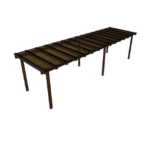 Kit Policarbonato Bronze 4mm 7,00m x 2,00m - Perfis Naturais