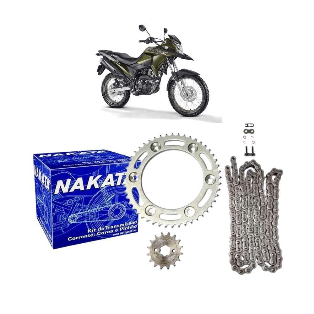 Kit Relação Transmissão Nakata Honda NXR 160 XRE 190 2015-2021