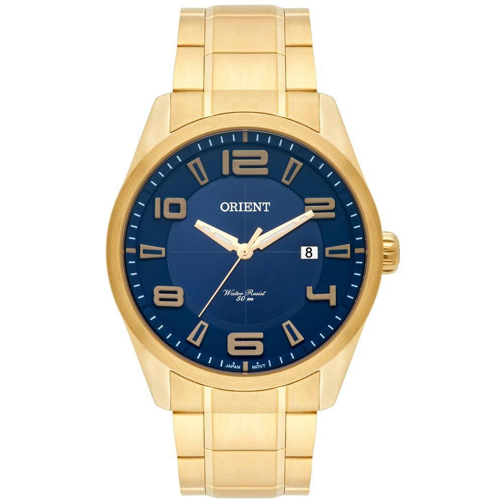 Relógio Orient Masculino Dourado Mgss1131 D2kx