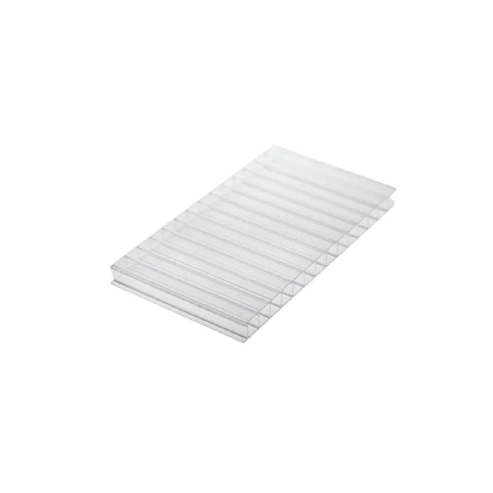 Chapa de Policarbonato Alveolar Cristal 10mm - 2,10m x 3,00m - SABIC
