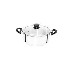 Caçarola Extra - Asa Em Baquelite - Tampa Vidro - Capacidade 2,50 L - Caçarola N° 20