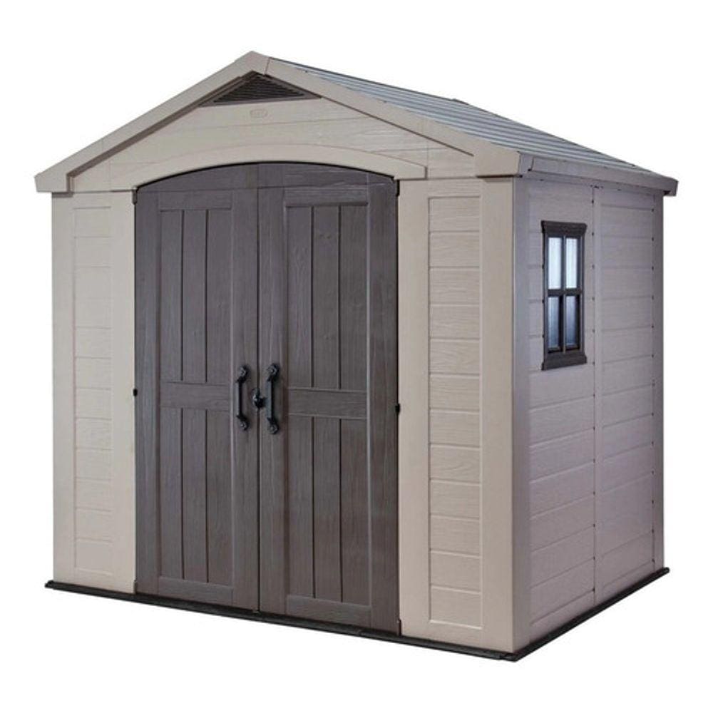 Casa Container Plástico Para Jardim Importado 238x236x162cm