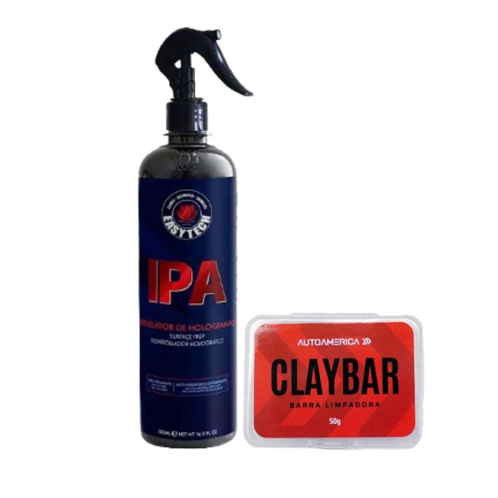 Revelador de Hologramas IPA EasyTech + Clay Bar 50g Autoamerica