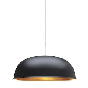 Pendente de Aluminio Black E27 Festival Taschibra Preto Fosco