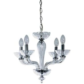 Lustre Pendente Hésion Em Cristal Com 4 Lamp. Para Led