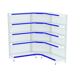 Gondola Parede 202 Amapa FIT Kit 2 Metros 1 Canto Branco Pe Az - Amapá
