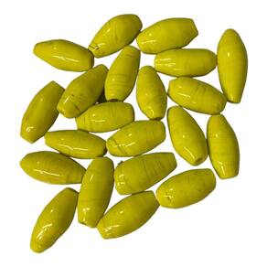 Kit 7 Firmas Azeitona 35x15mm Amarelo Murano Guias