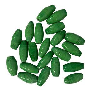 Kit 7 Firmas Azeitona 35x15mm Verde Escuro Murano Guias