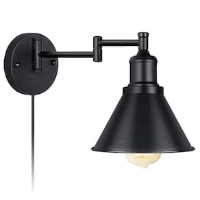 Luminárias de parede Swing Arm IC INSTANT Black Finish