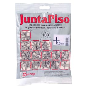 Espaçador Juntapiso 1,5mm Cortag com 100 Unidades