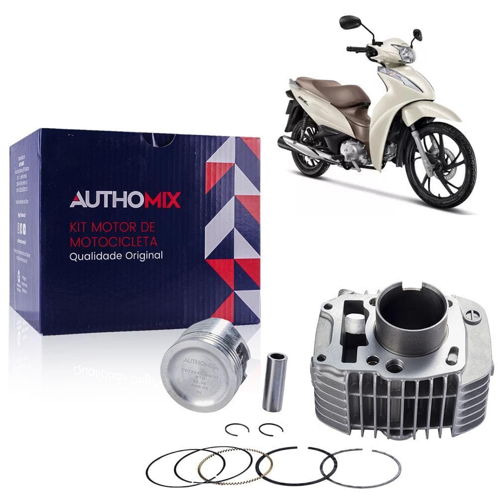 Kit Motor Cilindro Authomix KM01294 Honda Biz 125 2006 - 2008