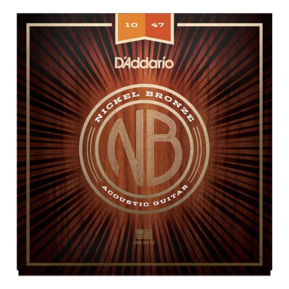 Encordoamento D`ADDARIO NB para Violão Aço Nickel Bronze - NB1047 010 047